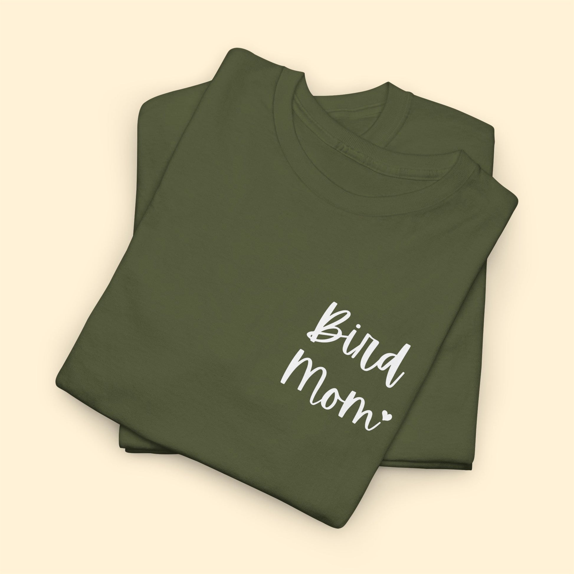 Bird Mom | Pocket Print | Unisex T-shirt - Detezi Designs-27911757887517744487