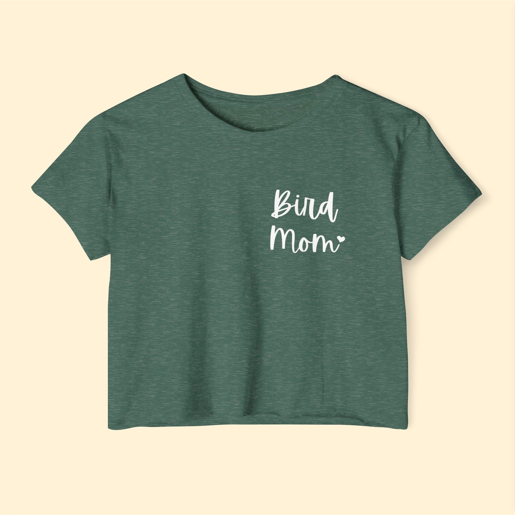 Bird Mom | Pocket Print | Women's Festival Crop Top - Detezi Designs-26195086270716196938