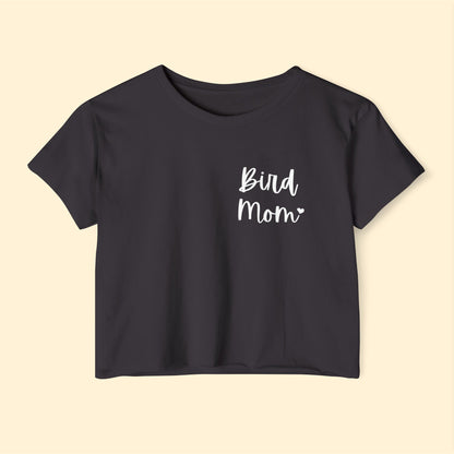 Bird Mom | Pocket Print | Women's Festival Crop Top - Detezi Designs-39598426978325075125