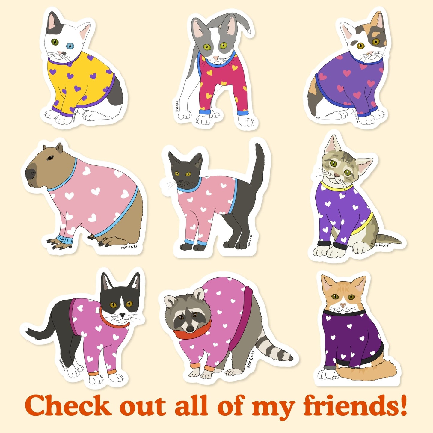 Bisexual Kitten | Vinyl Sticker - Detezi Designs-