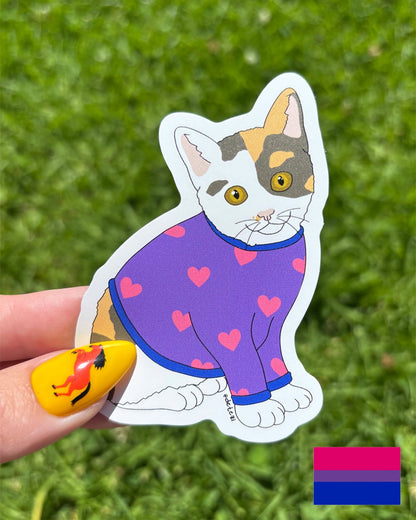 Bisexual Kitten | Vinyl Sticker - Detezi Designs-