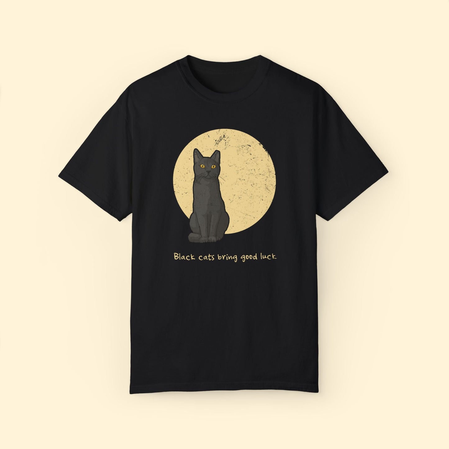 Black Cats Bring Good Luck | Comfort Colors Unisex T-shirt - Detezi Designs - 21862023909201375898