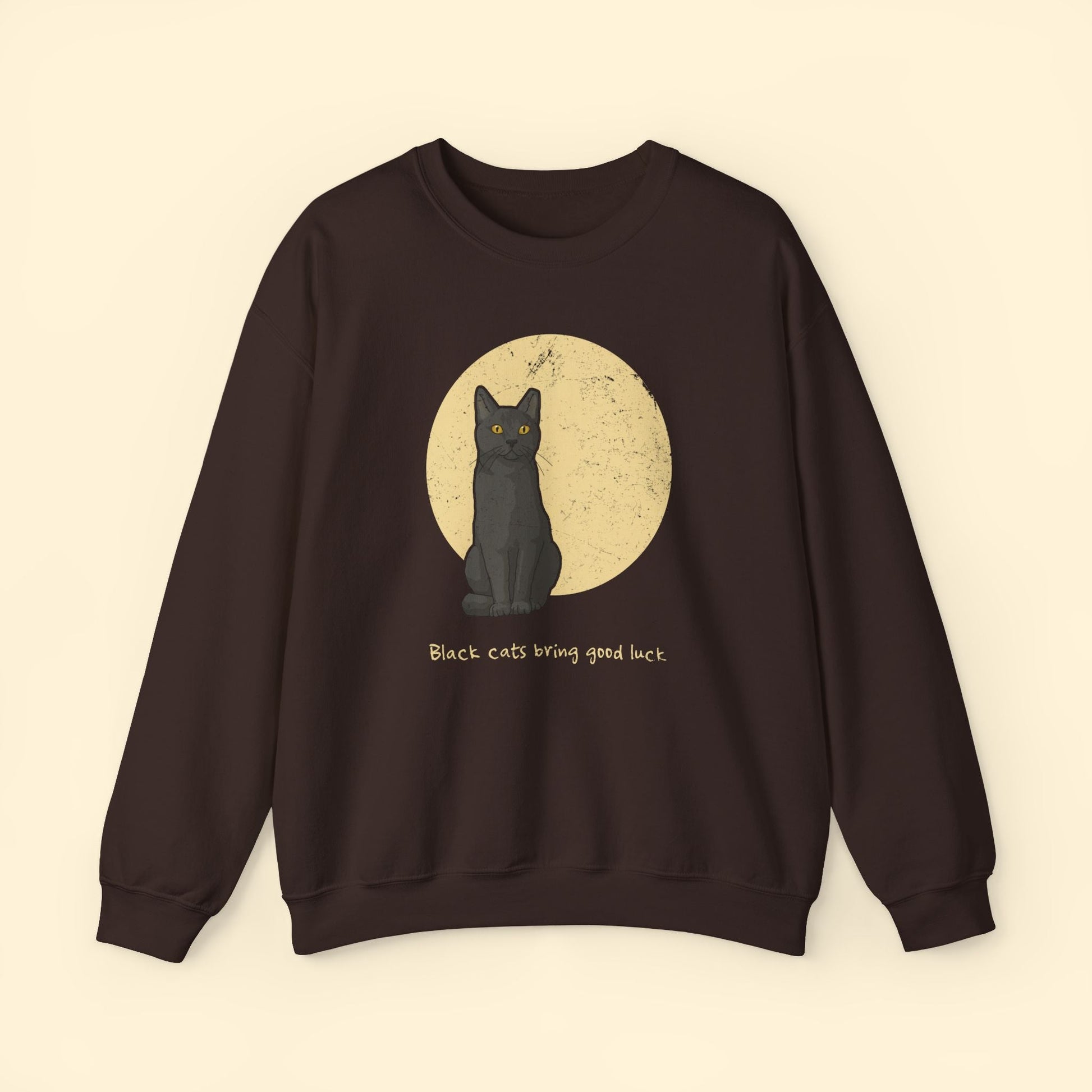 Black Cats Bring Good Luck | Crewneck Sweatshirt - Detezi Designs - 23705902477139911367