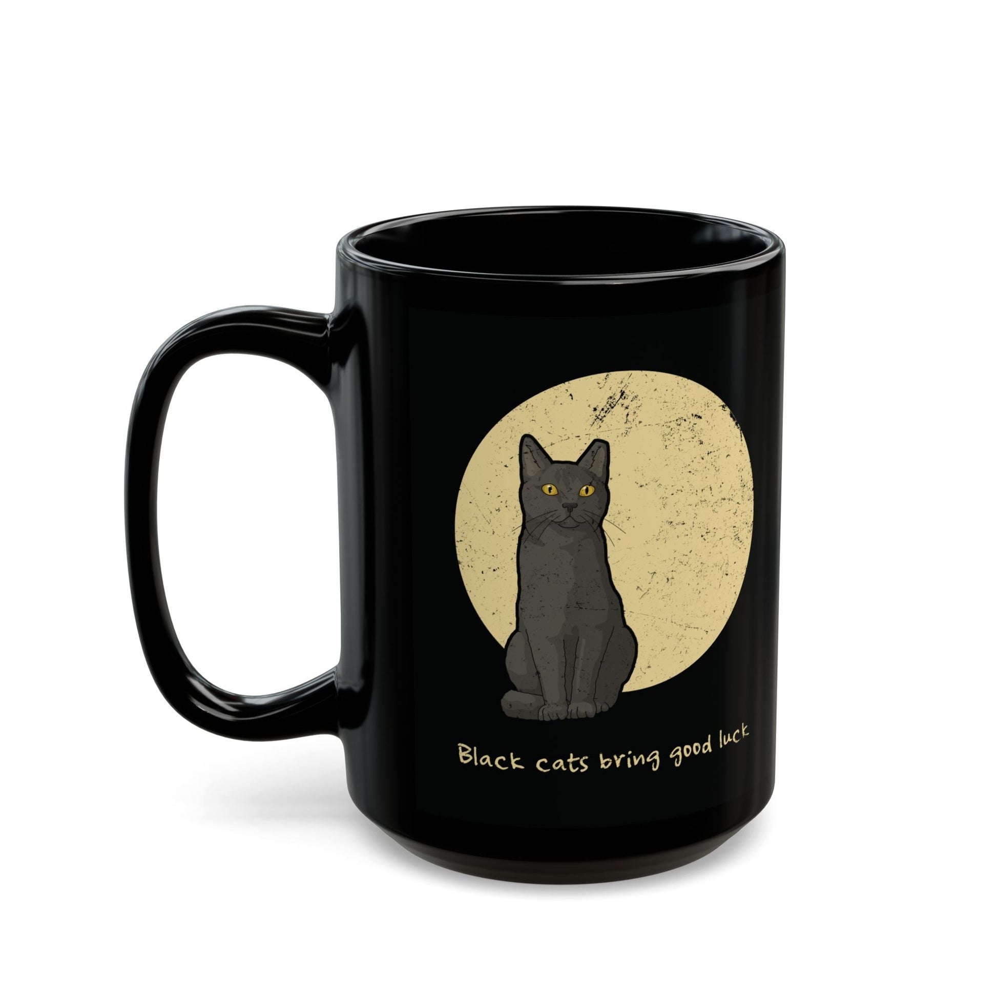 Black Cats Bring Good Luck | Mug - Detezi Designs - 94531476178464588184