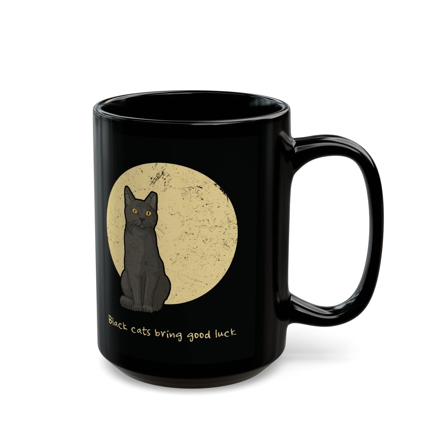 Black Cats Bring Good Luck | Mug - Detezi Designs - 94531476178464588184