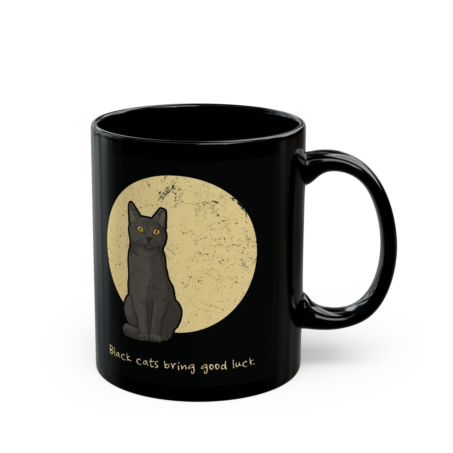 Black Cats Bring Good Luck | Mug - Detezi Designs - 94531476178464588184