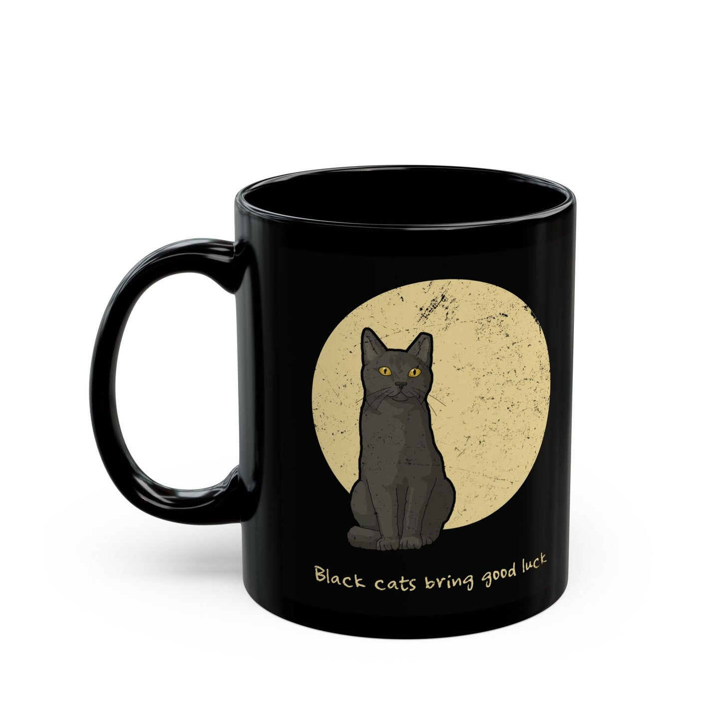 Black Cats Bring Good Luck | Mug - Detezi Designs - 94531476178464588184