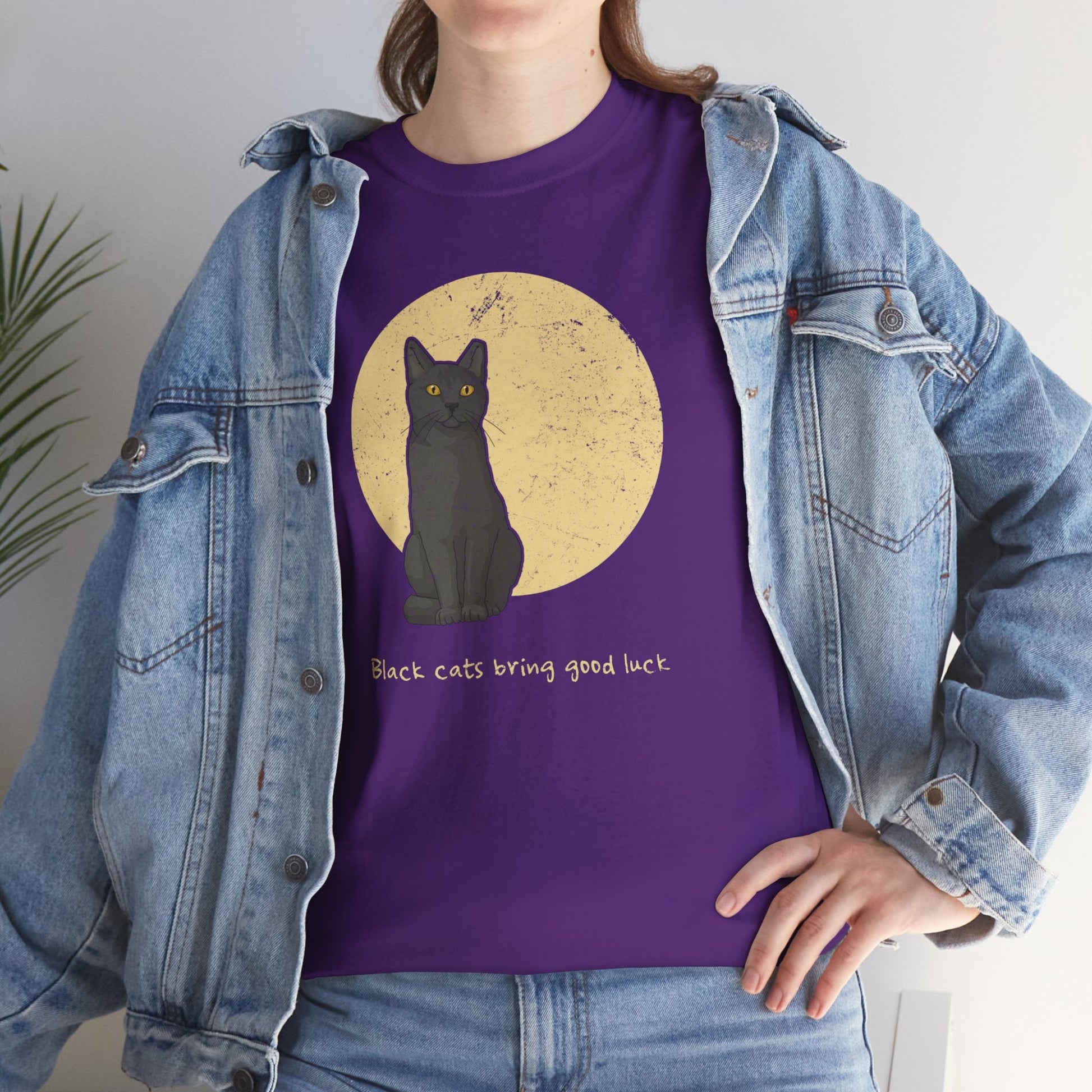 Black Cats Bring Good Luck | T-shirt - Detezi Designs - 19811070502381839959