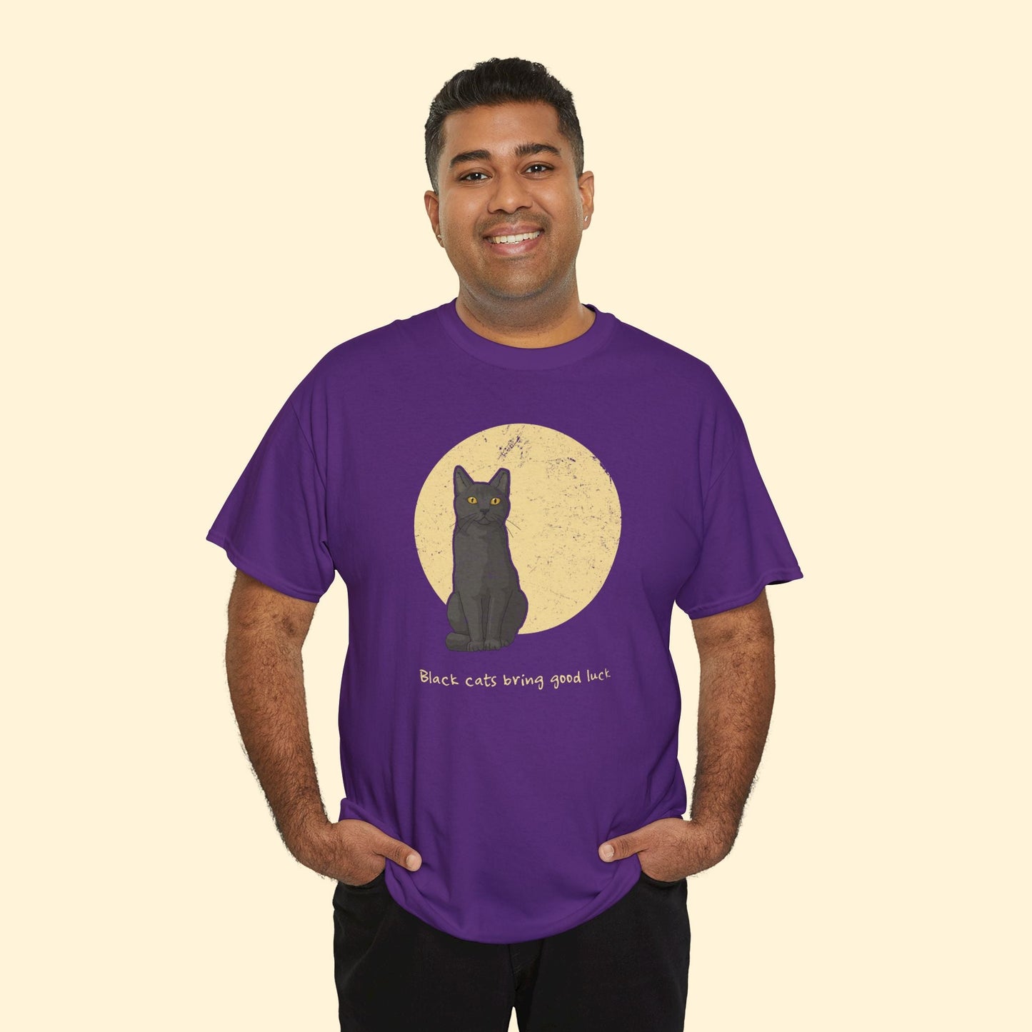 Black Cats Bring Good Luck | T-shirt - Detezi Designs - 48055608260512794328