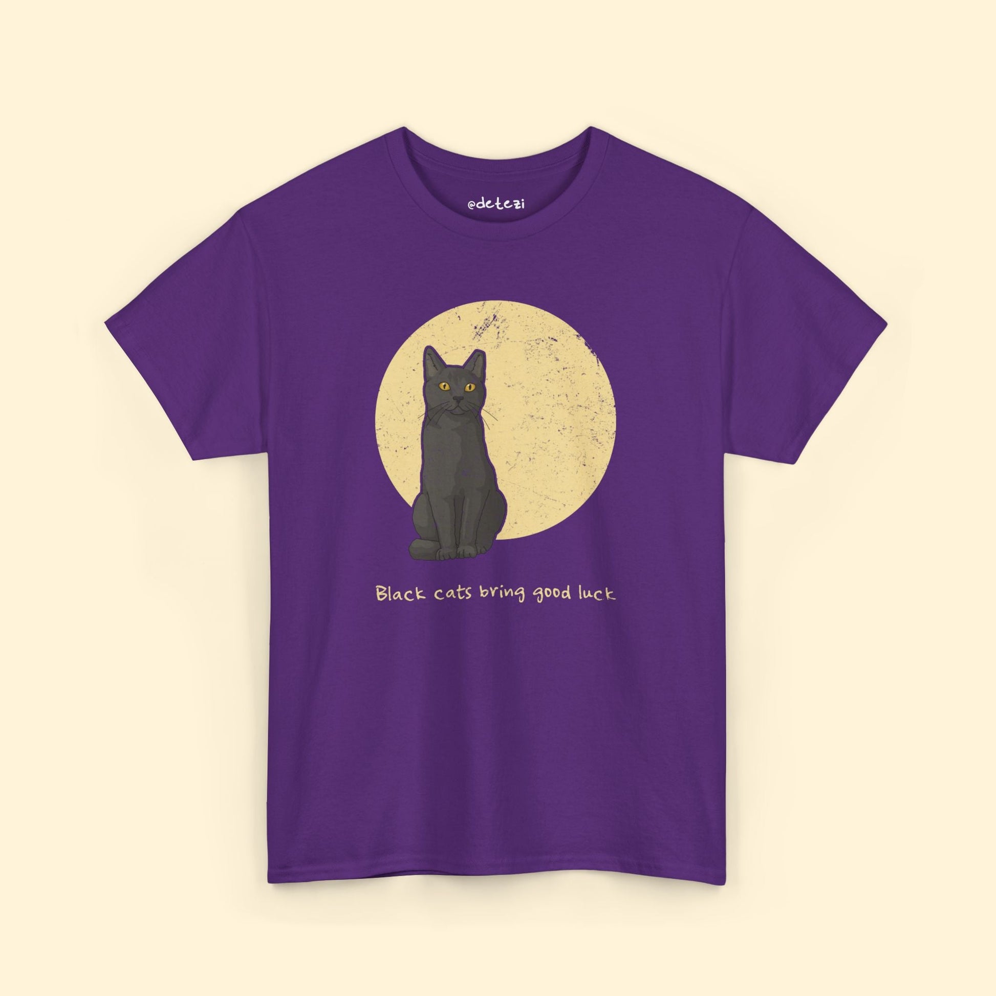 Black Cats Bring Good Luck | T-shirt - Detezi Designs - 48055608260512794328