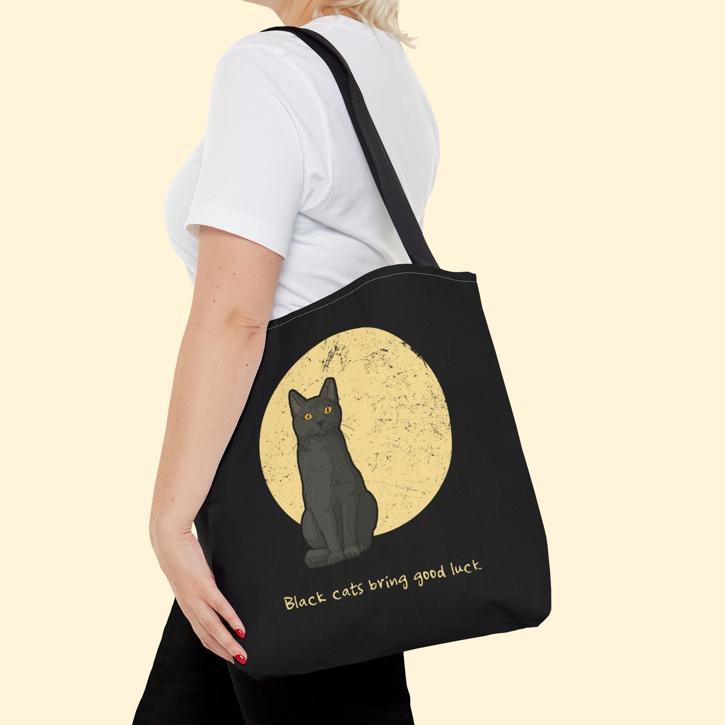 Black Cats Bring Good Luck | Tote Bag - Detezi Designs - 32389212753184224343