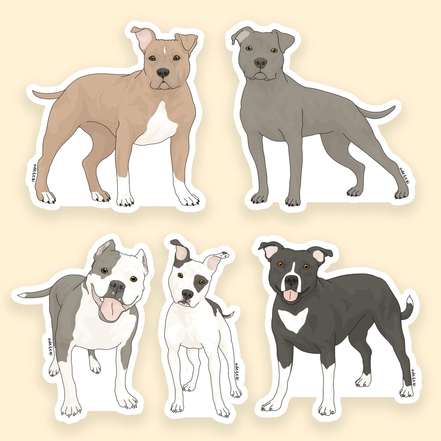 Blockheads & Beefcakes | Sticker Pack - Detezi Designs - 