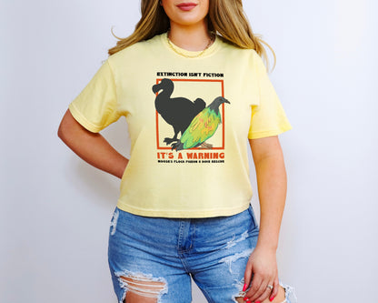 Comfort Colors Boxy Tee | FUNDRAISER | Moose's Flock | Extinction is a Warning