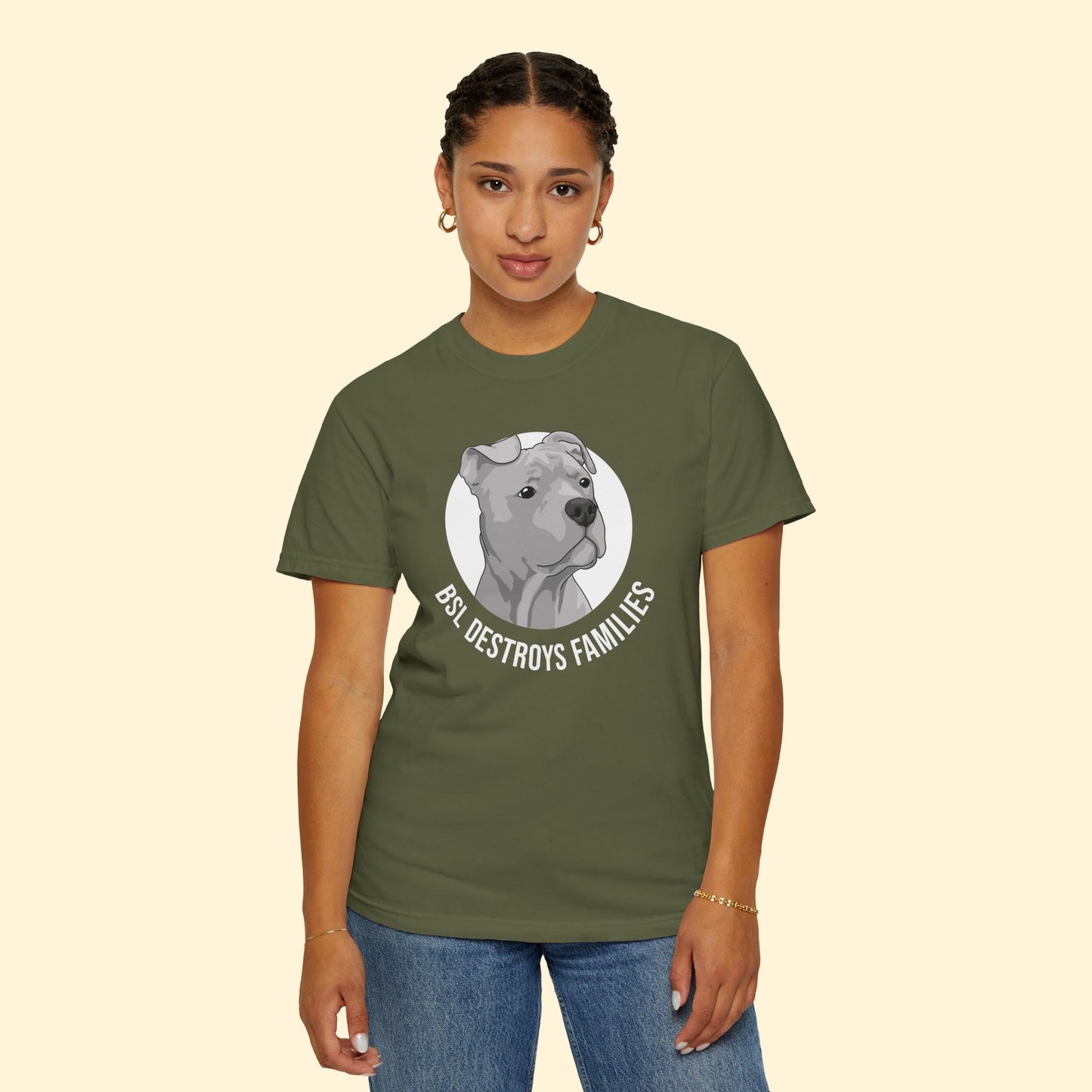 BSL Destroys Families | Comfort Colors Unisex T-shirt - Detezi Designs - 19451928810051185184