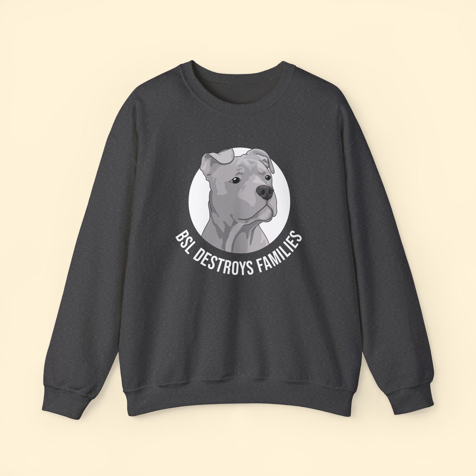 BSL Destroys Families | Crewneck Sweatshirt - Detezi Designs - 36512303643635129111