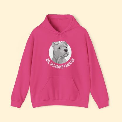 BSL Destroys Families | Hooded Sweatshirt - Detezi Designs - 11124823308504834059