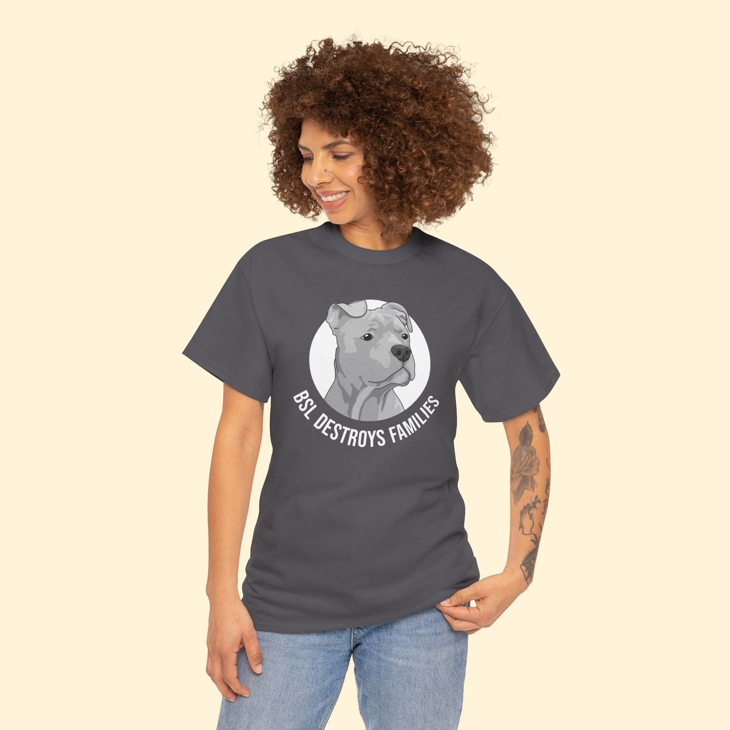 BSL Destroys Families | T-shirt - Detezi Designs - 26616502791490795939