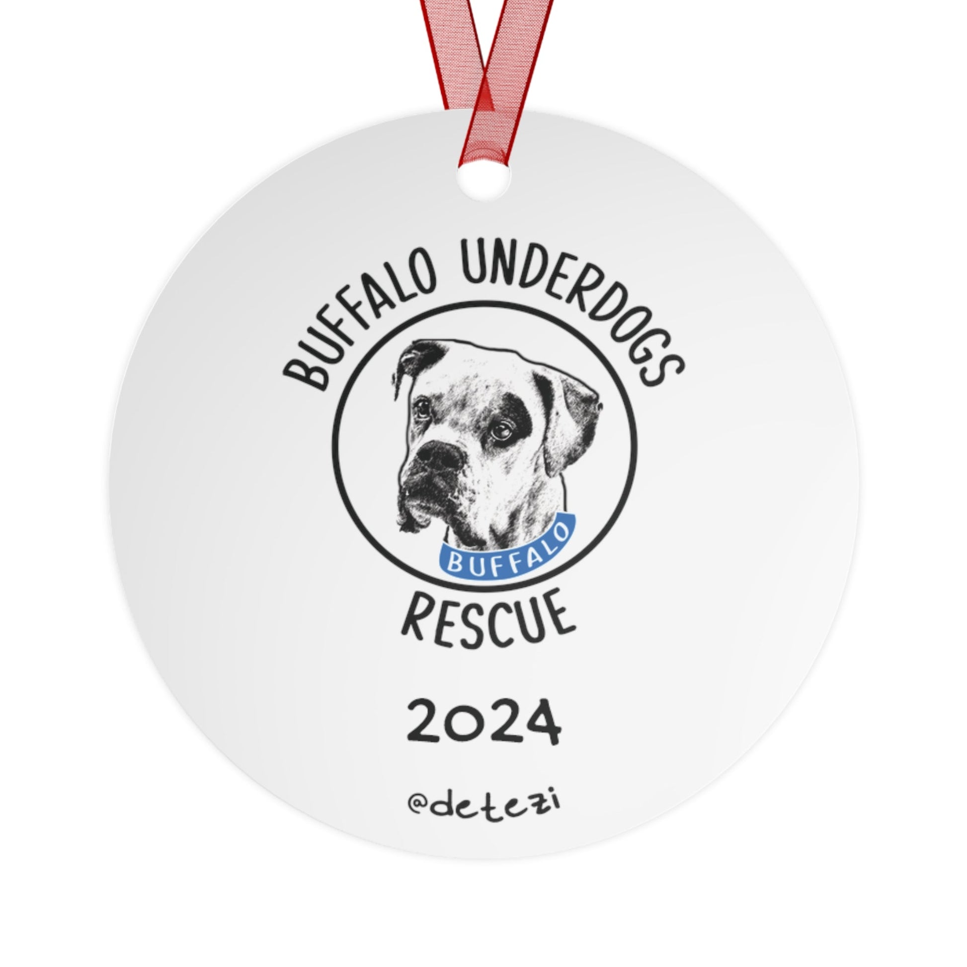 Buffalo Underdogs Rescue | FUNDRAISER | 2024 Holiday Ornament - Detezi Designs - 57123937977839329100