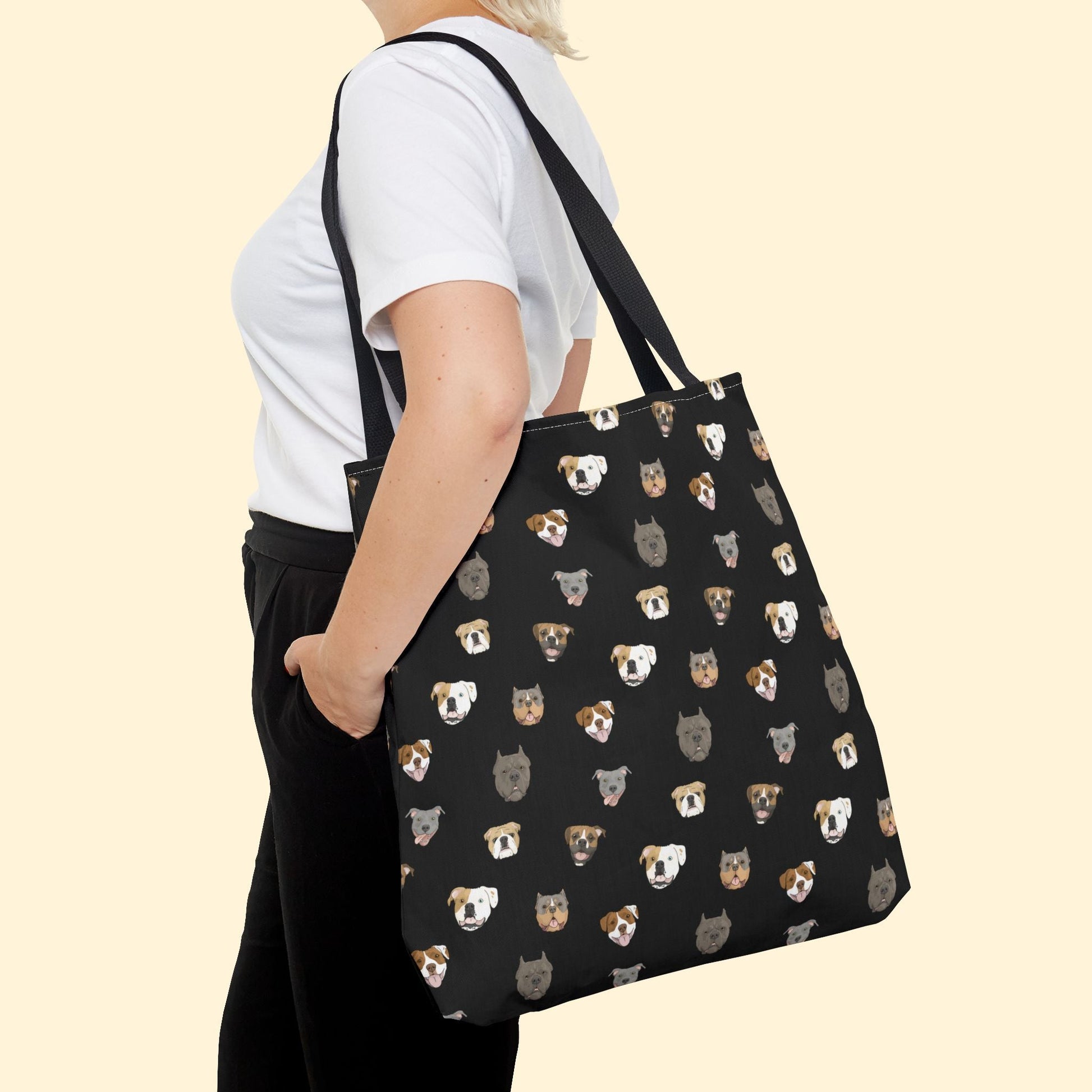 Bully Breed Faces | Tote Bag - Detezi Designs - 31615995801201042144