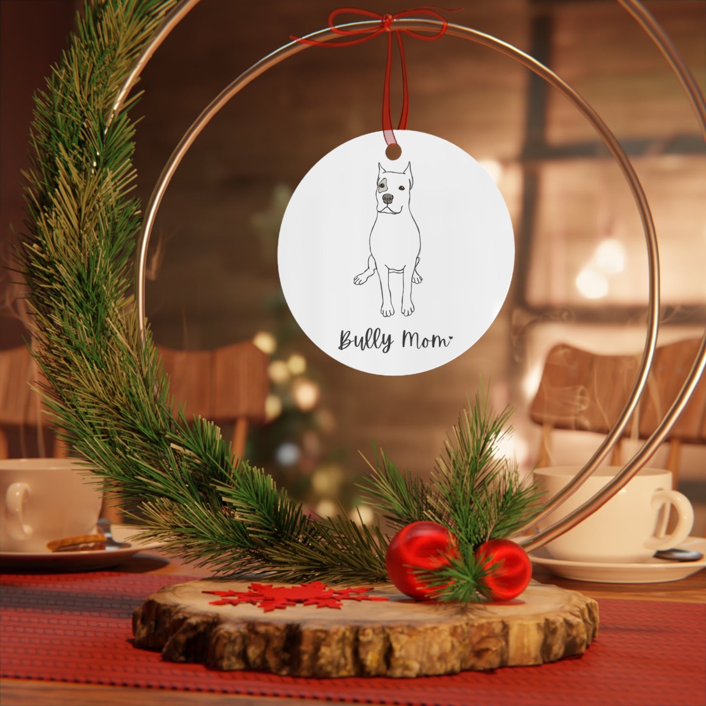 Bully Mom | Holiday Ornament - Detezi Designs - 17335833944287487282