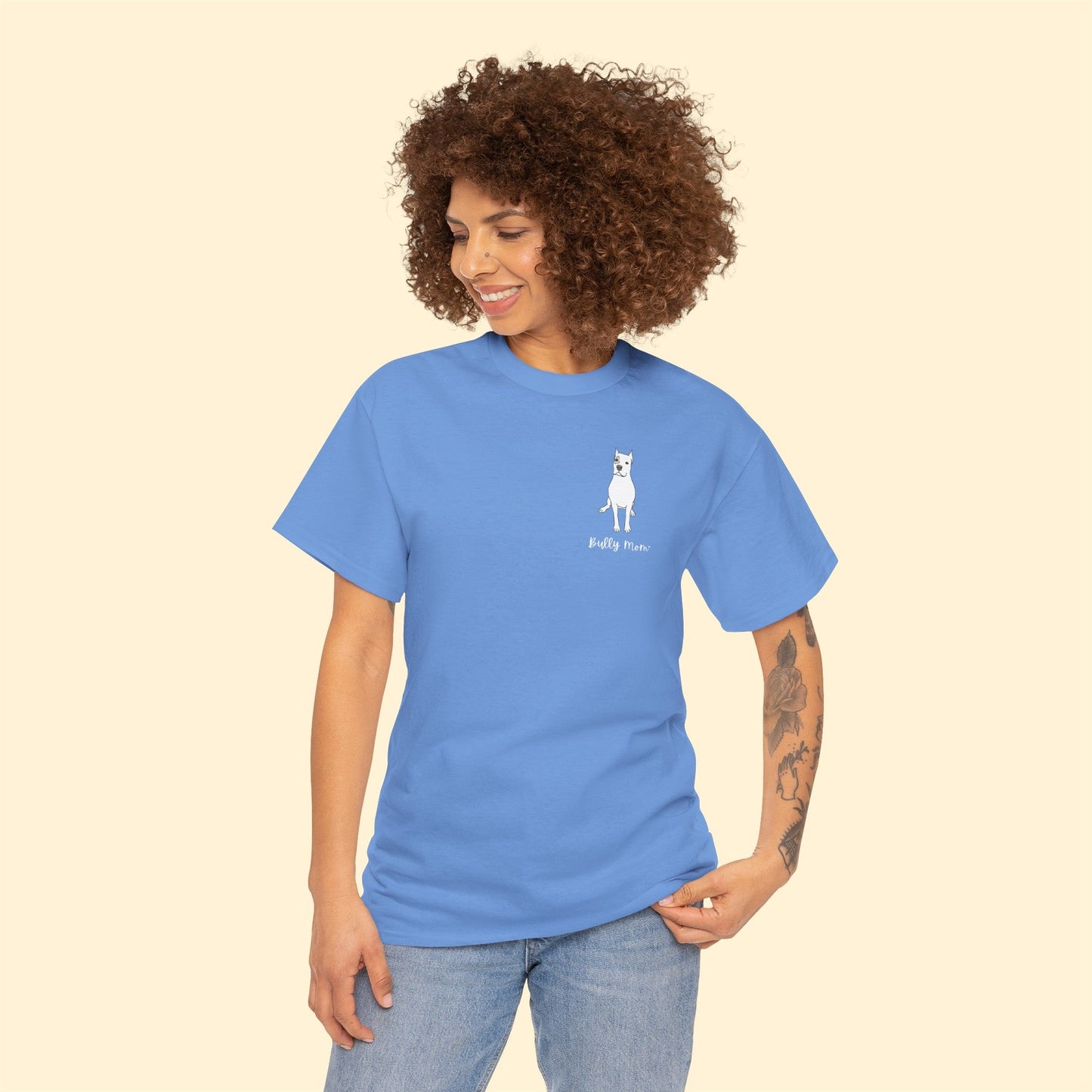 Bully Mom | Pocket Print | Unisex T-shirt - Detezi Designs-45517485164654522865