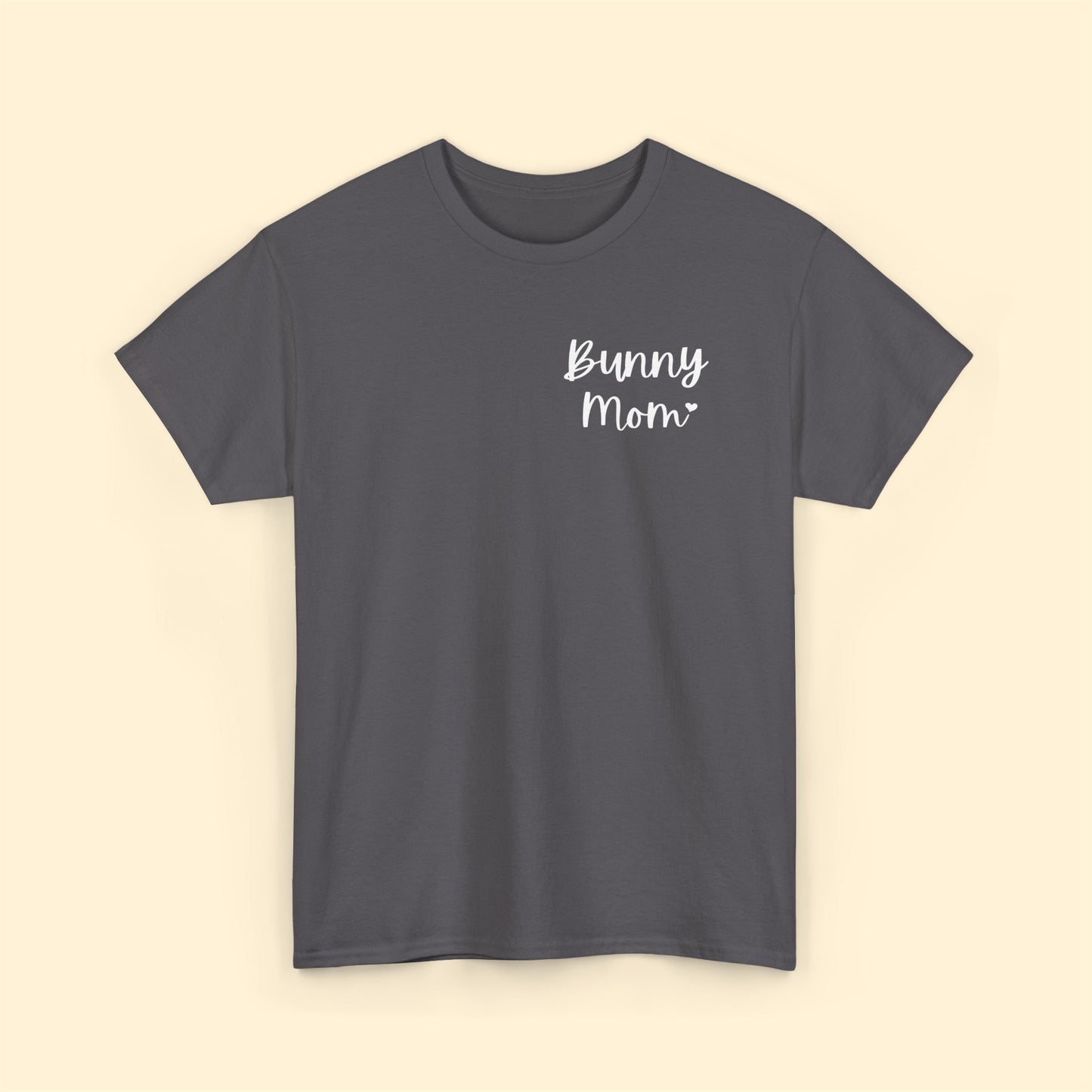 Bunny Mom | Pocket Print | Unisex T-shirt - Detezi Designs-14327640075833336651