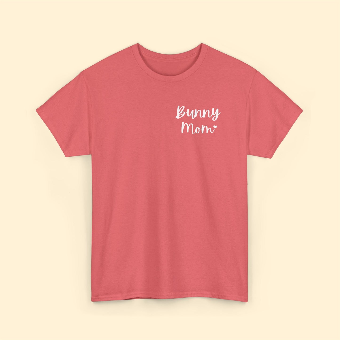 Bunny Mom | Pocket Print | Unisex T-shirt - Detezi Designs-28625169007098192741