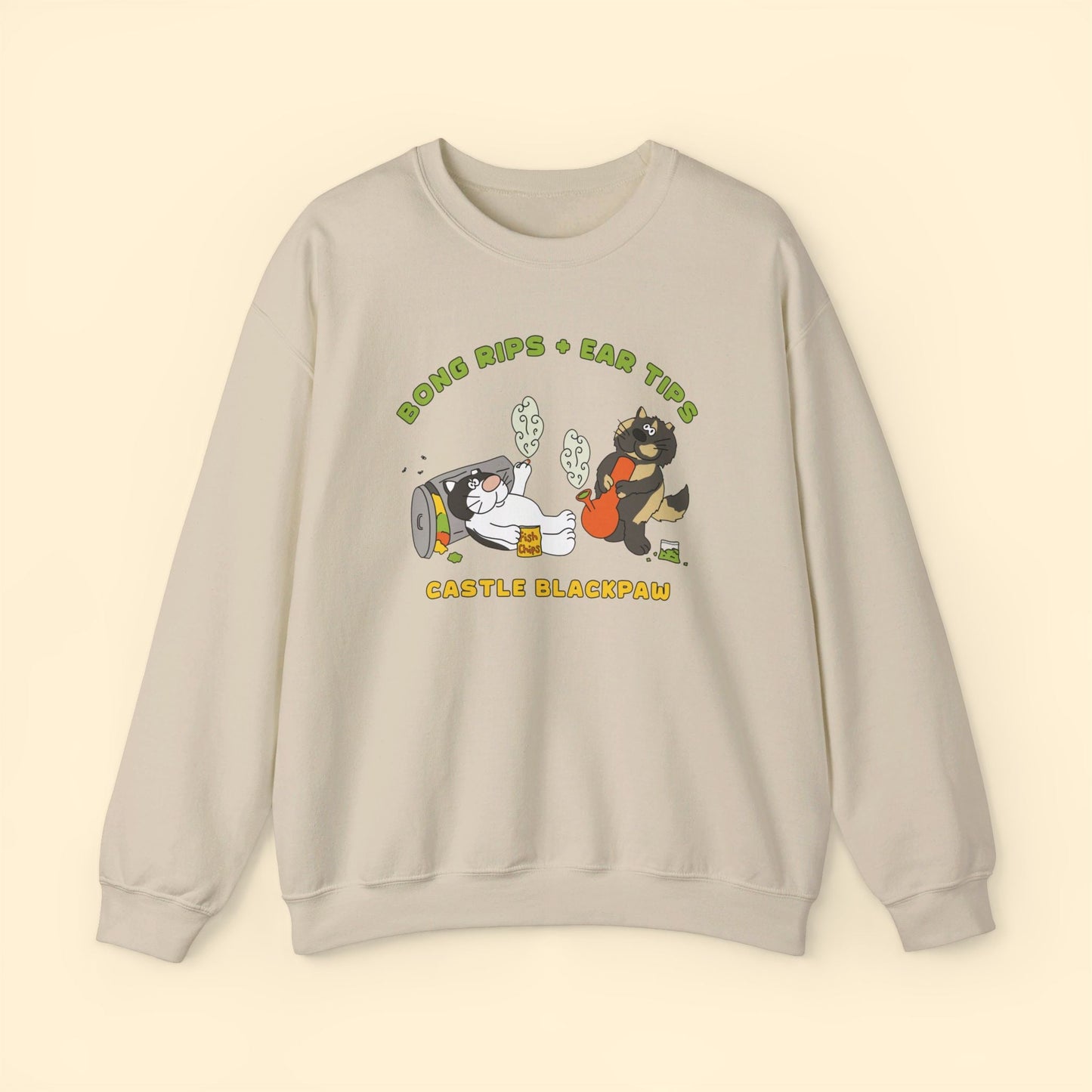 Castle Blackpaw | FUNDRAISER | Crewneck Sweatshirt - Detezi Designs - 25568111090477846055