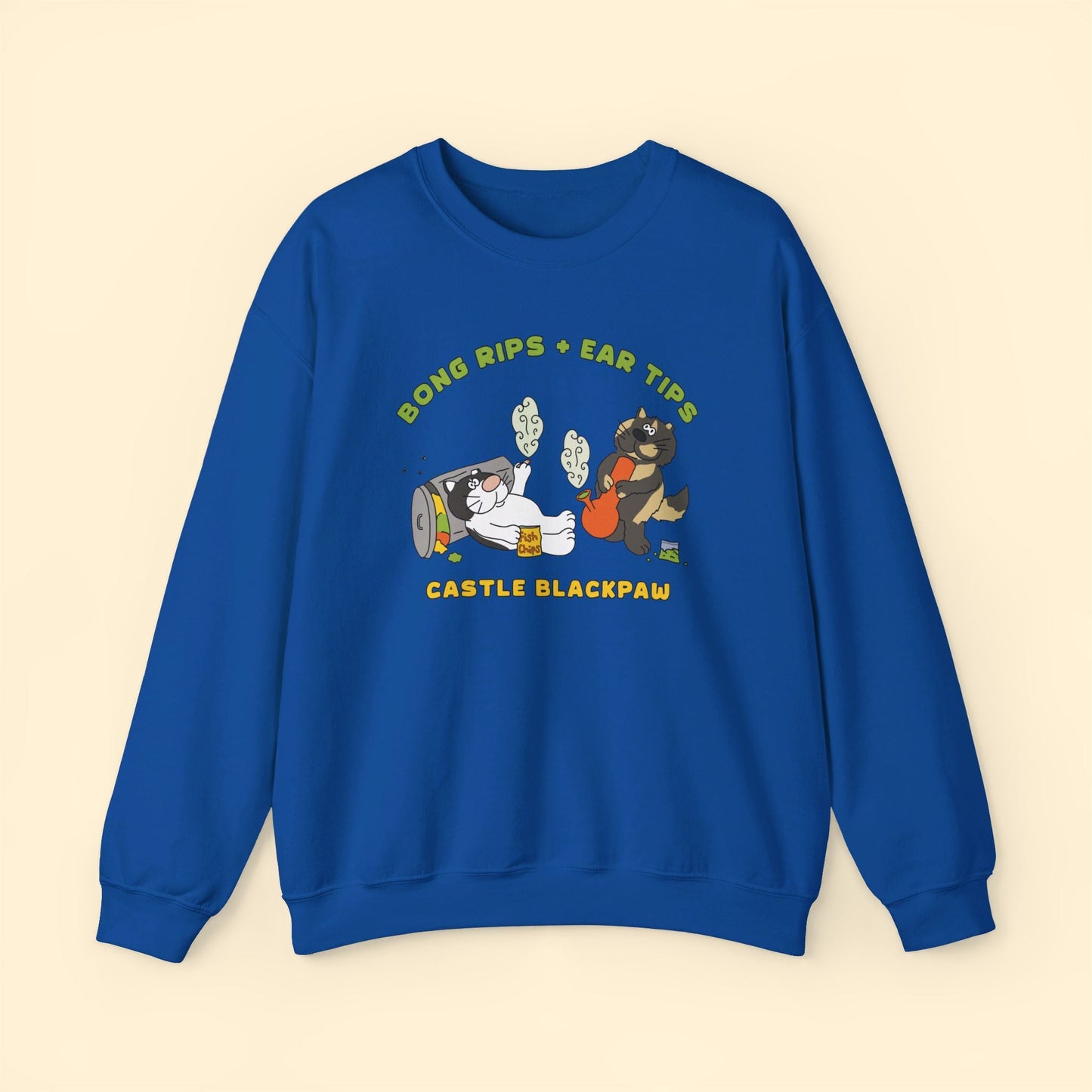 Castle Blackpaw | FUNDRAISER | Crewneck Sweatshirt - Detezi Designs - 59767752009066767448