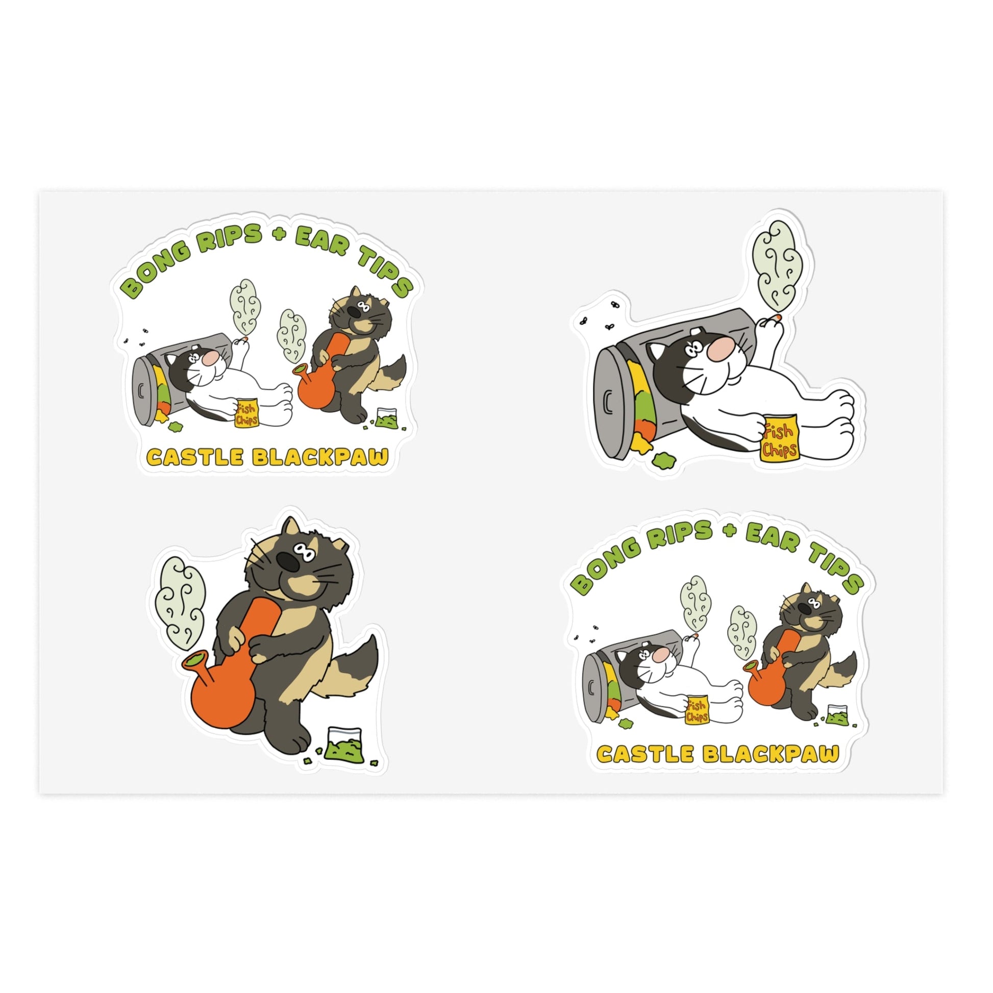 Castle Blackpaw | FUNDRAISER | Sticker Sheet - Detezi Designs - 26186779957342634389