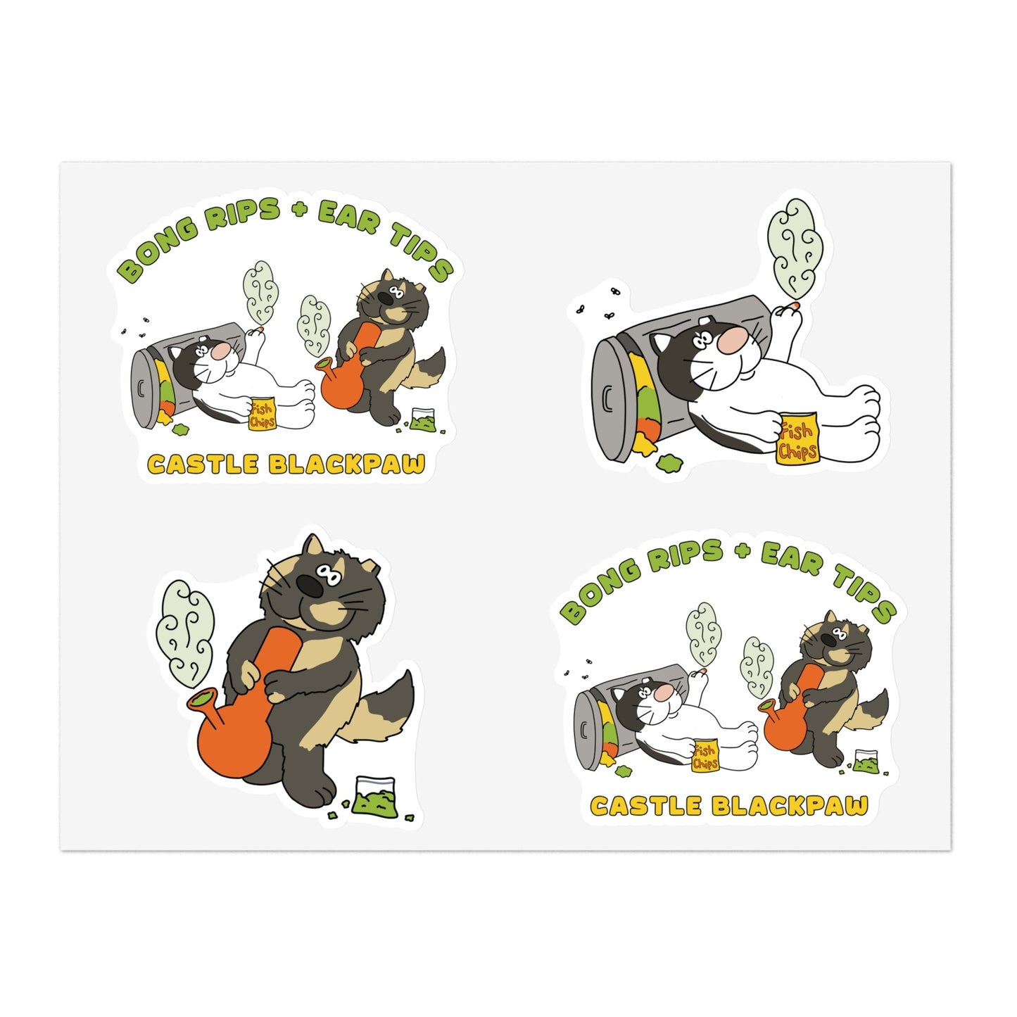 Castle Blackpaw | FUNDRAISER | Sticker Sheet - Detezi Designs - 53280029365784934557