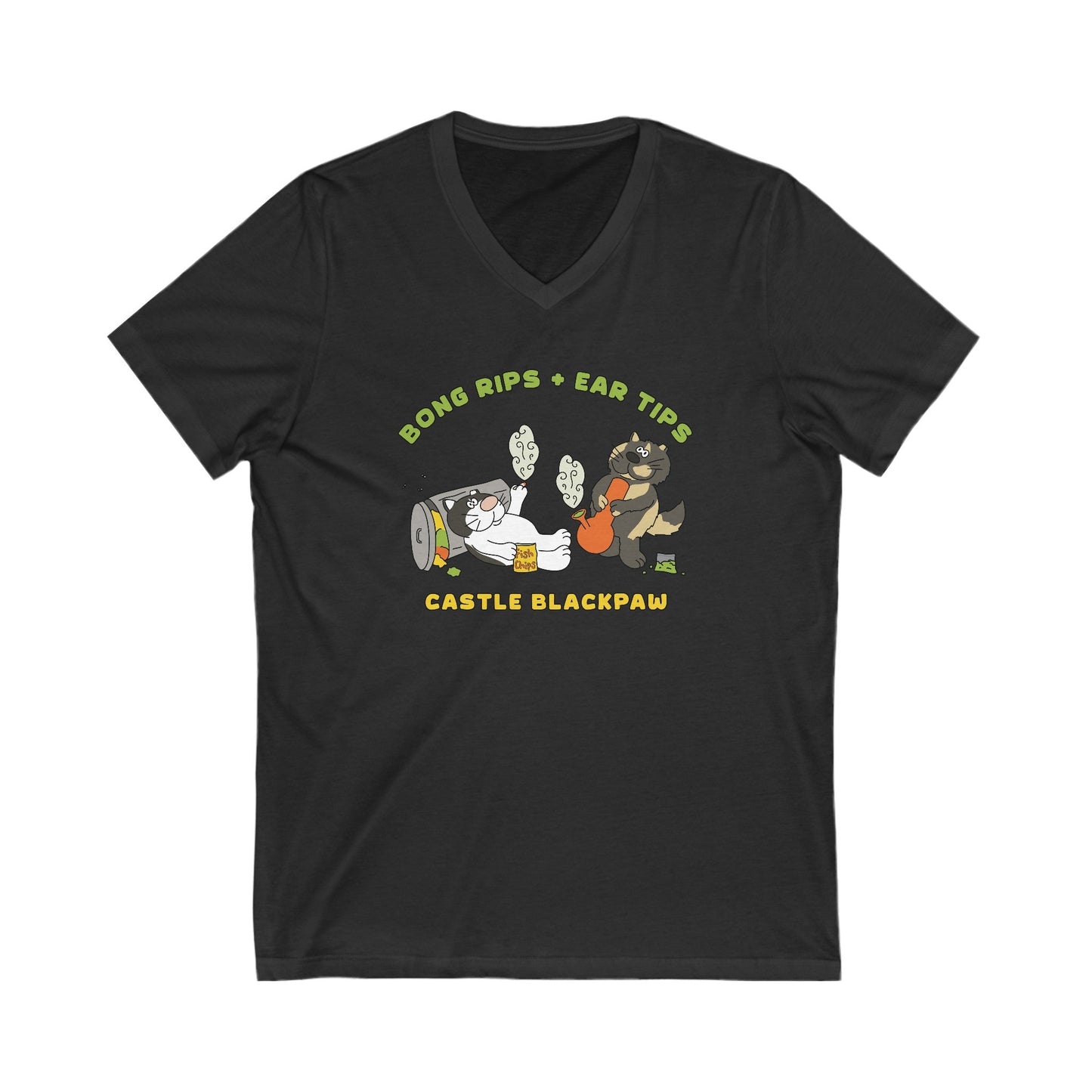 Castle Blackpaw | FUNDRAISER | Unisex V - Neck Tee - Detezi Designs - 13646481600353783048