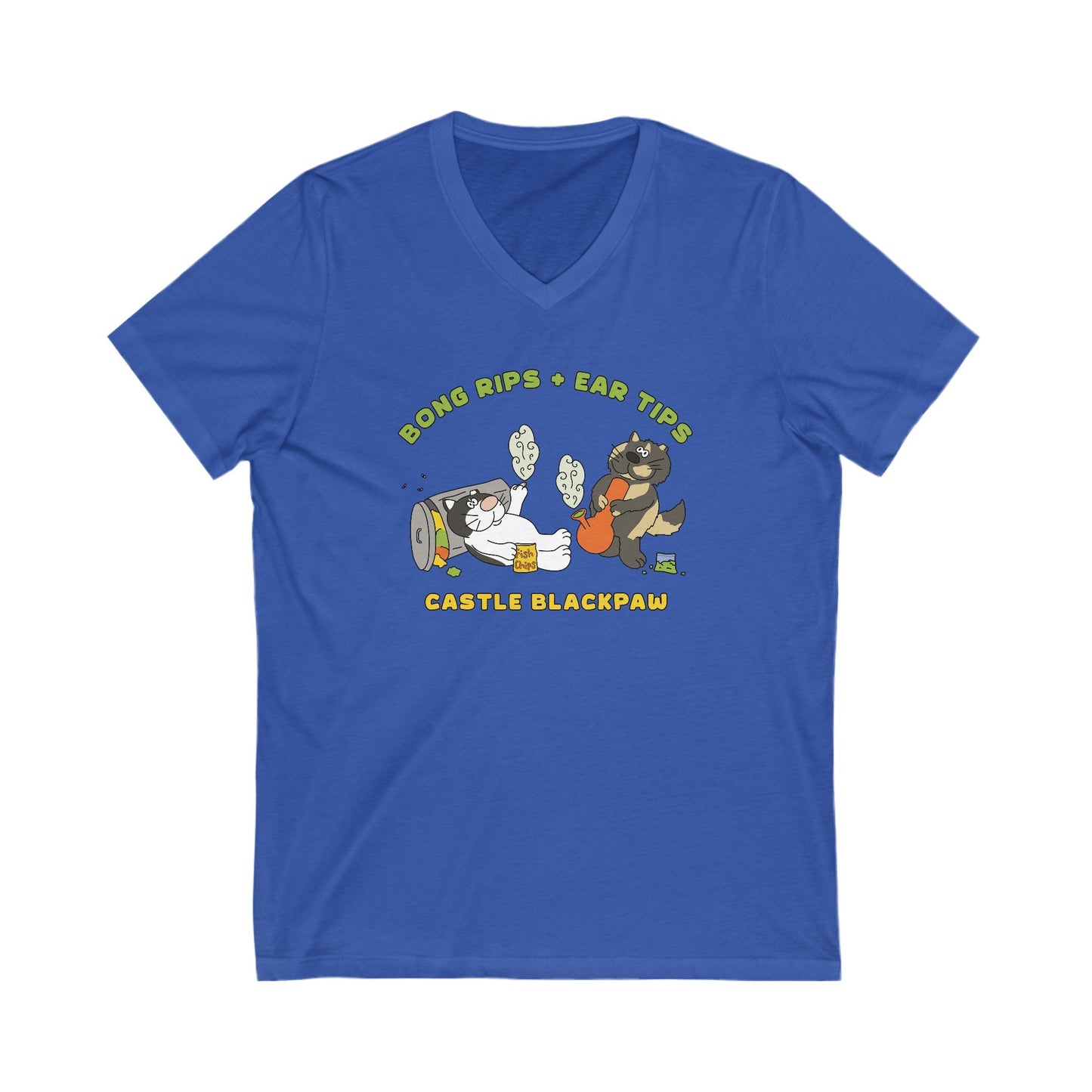 Castle Blackpaw | FUNDRAISER | Unisex V - Neck Tee - Detezi Designs - 17999349871695478936