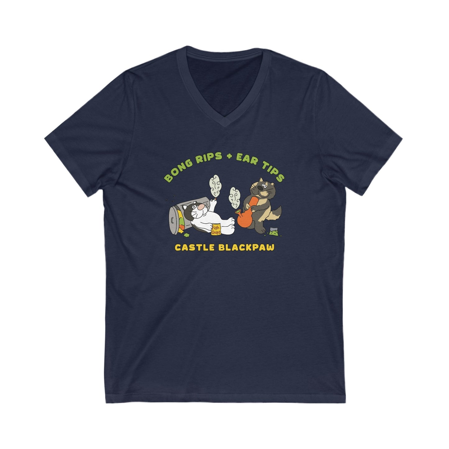 Castle Blackpaw | FUNDRAISER | Unisex V - Neck Tee - Detezi Designs - 19119410834751003905