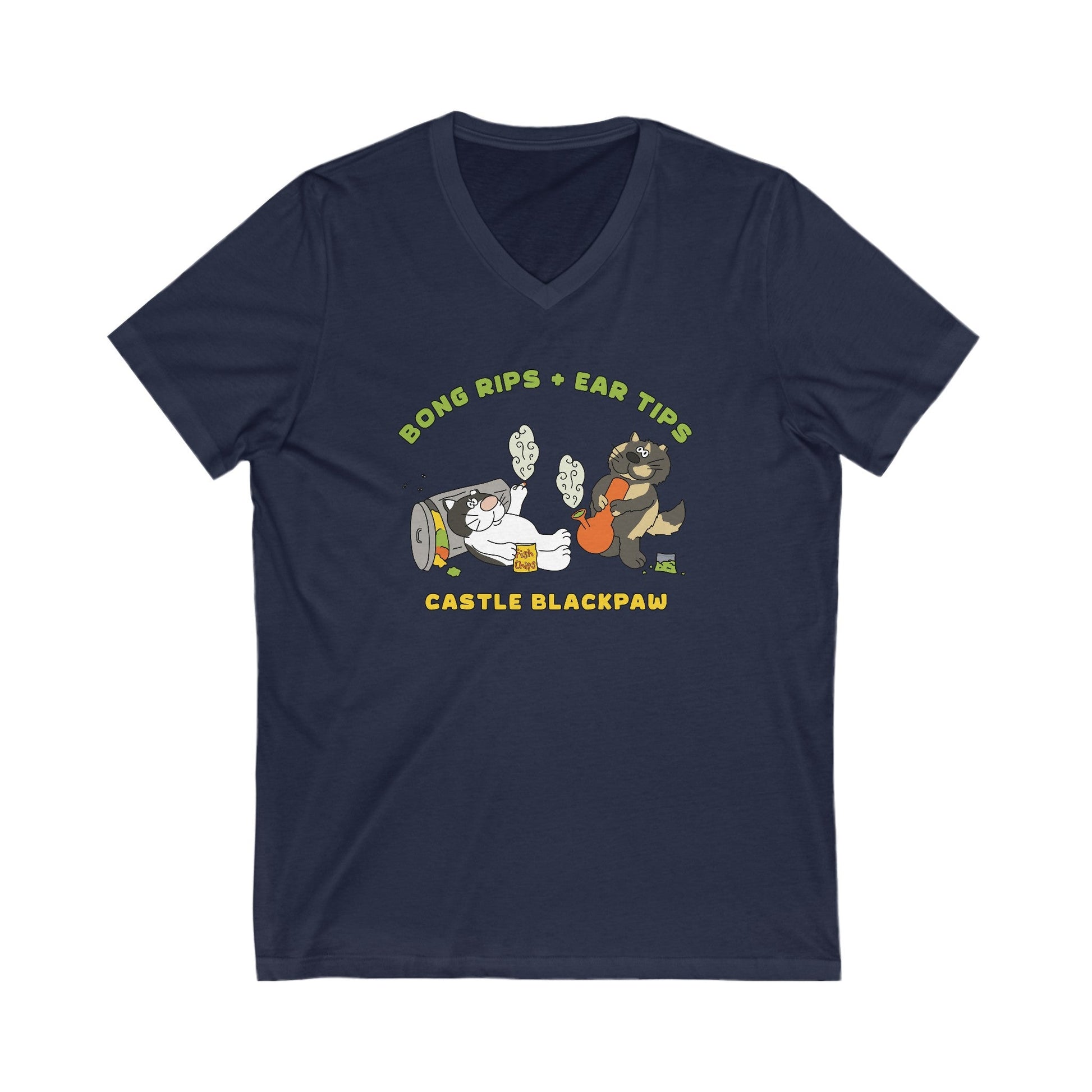 Castle Blackpaw | FUNDRAISER | Unisex V - Neck Tee - Detezi Designs - 19119410834751003905