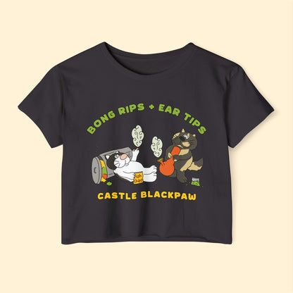 Castle Blackpaw | FUNDRAISER | Women's Festival Crop Top - Detezi Designs - 29045644393135578489