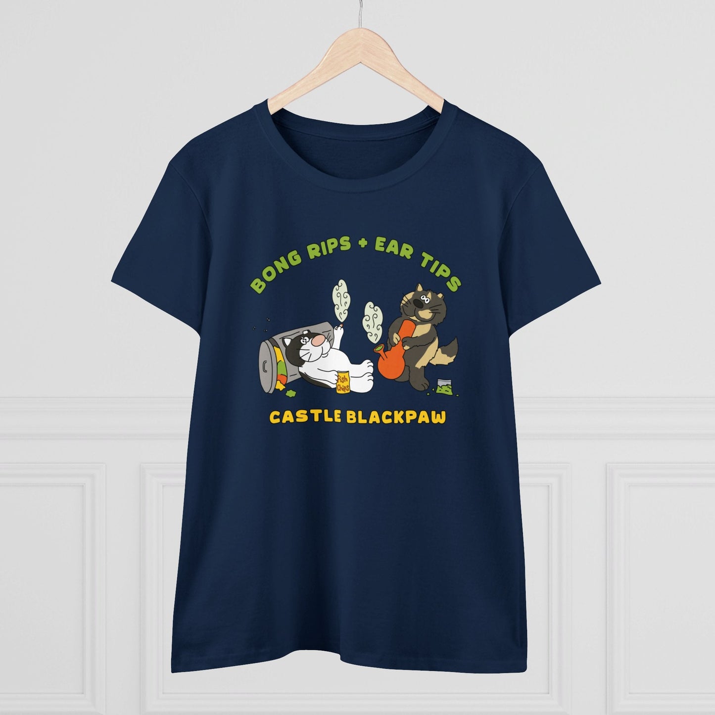 Castle Blackpaw | FUNDRAISER | Women's Midweight Cotton Tee - Detezi Designs - 64869436195402099144