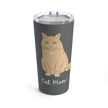 Cat Mom | Fluffy Orange DLH | Tumbler - Detezi Designs-26916069865378800751