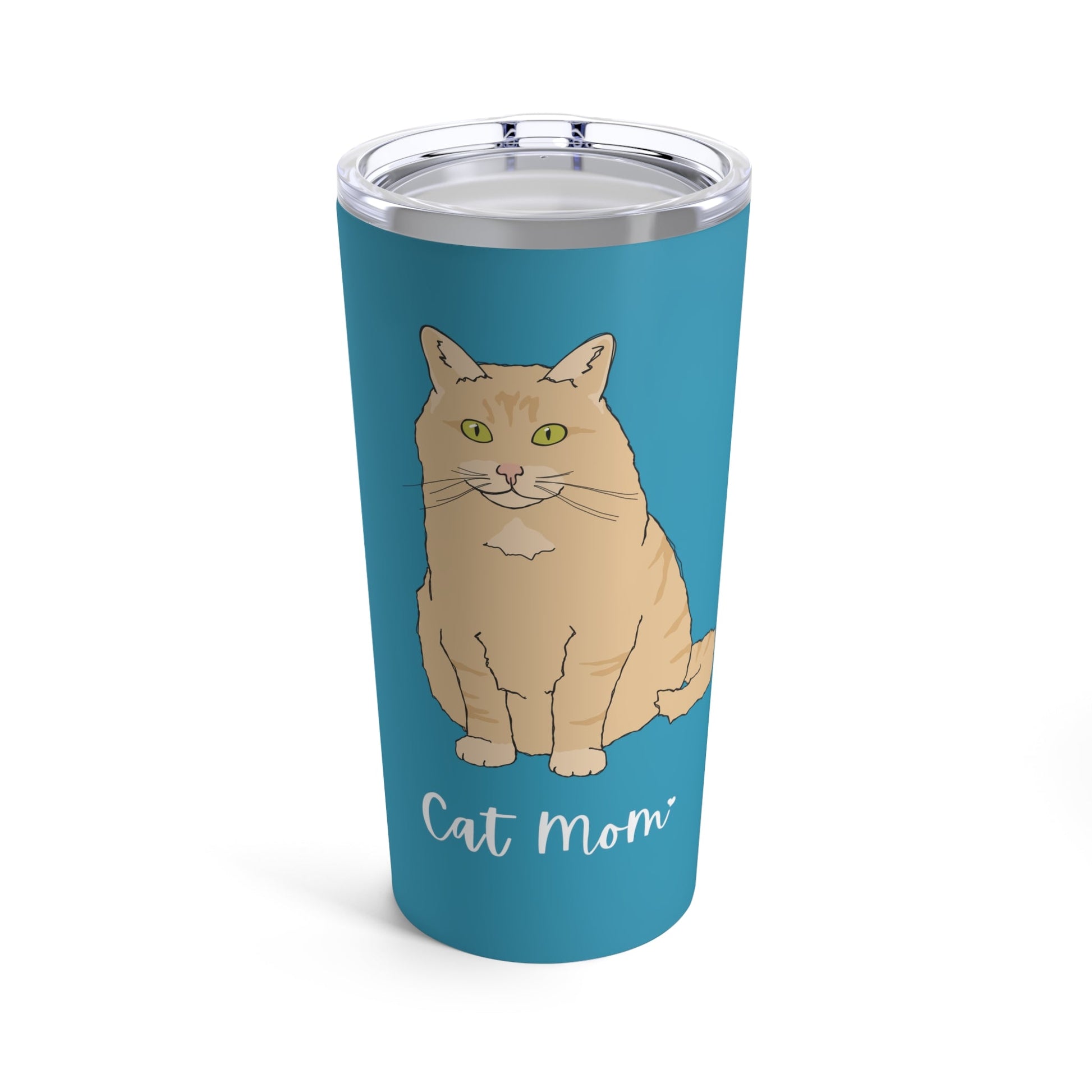 Cat Mom | Fluffy Orange DLH | Tumbler - Detezi Designs-33263122663023080871