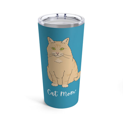 Cat Mom | Fluffy Orange DLH | Tumbler - Detezi Designs-33263122663023080871