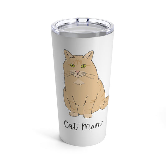 Cat Mom | Fluffy Orange DLH | Tumbler - Detezi Designs-37171356867197052946