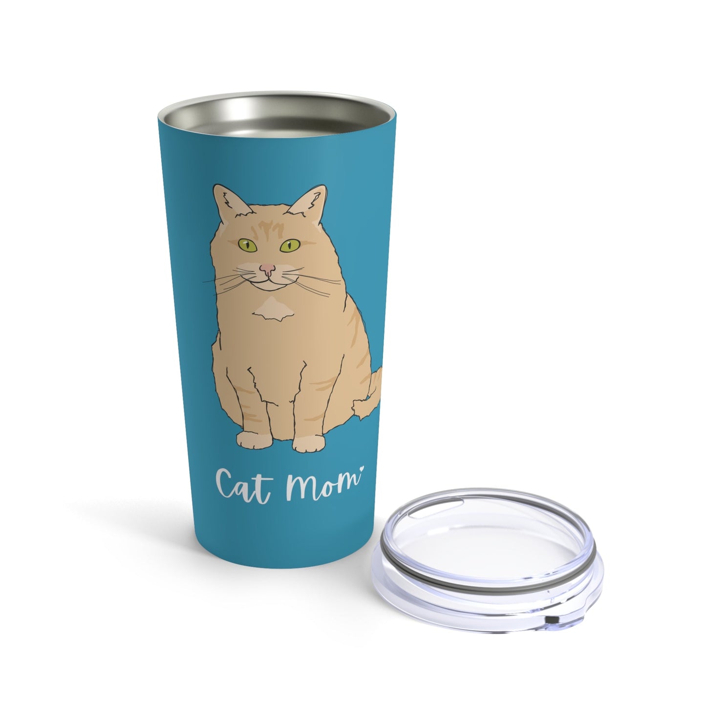 Cat Mom | Fluffy Orange DLH | Tumbler - Detezi Designs-37171356867197052946