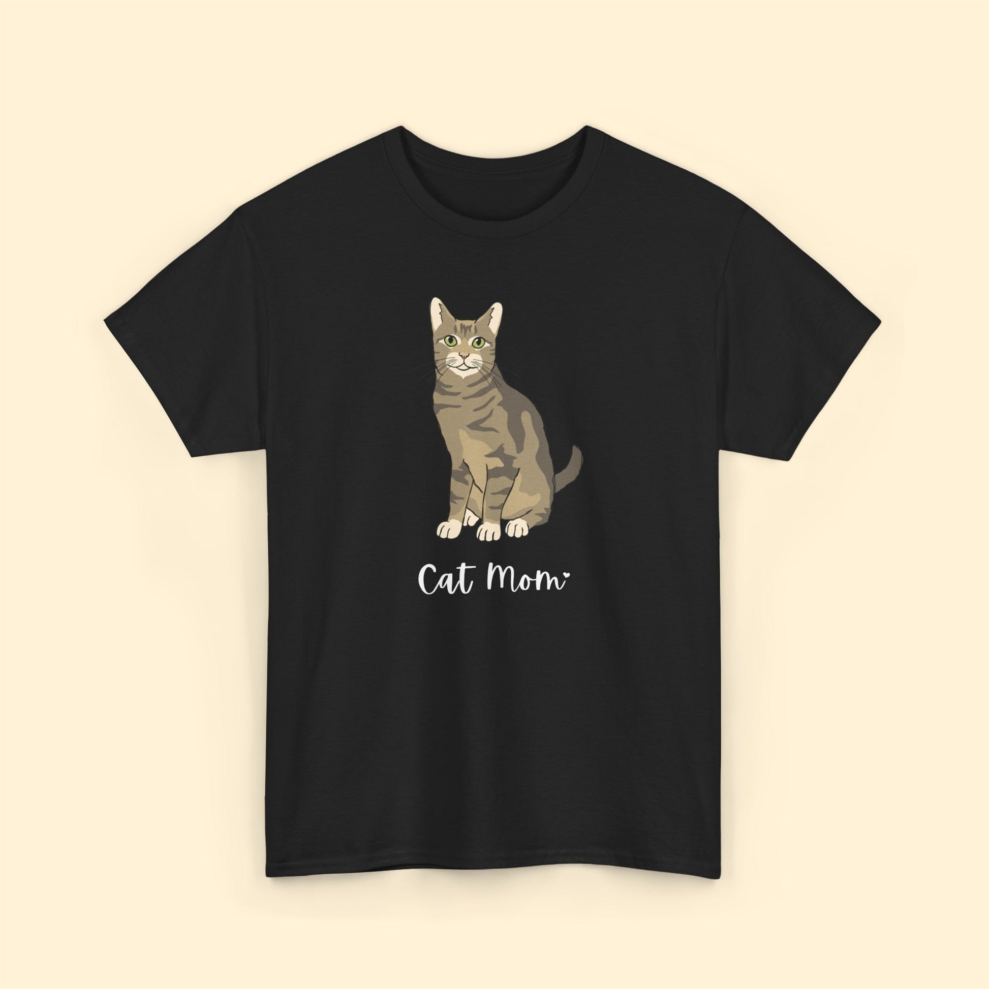 Cat Mom | Tabby Cat | Unisex T-shirt - Detezi Designs-14217985284309744507