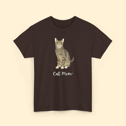 Cat Mom | Tabby Cat | Unisex T-shirt - Detezi Designs-17704958665108551632