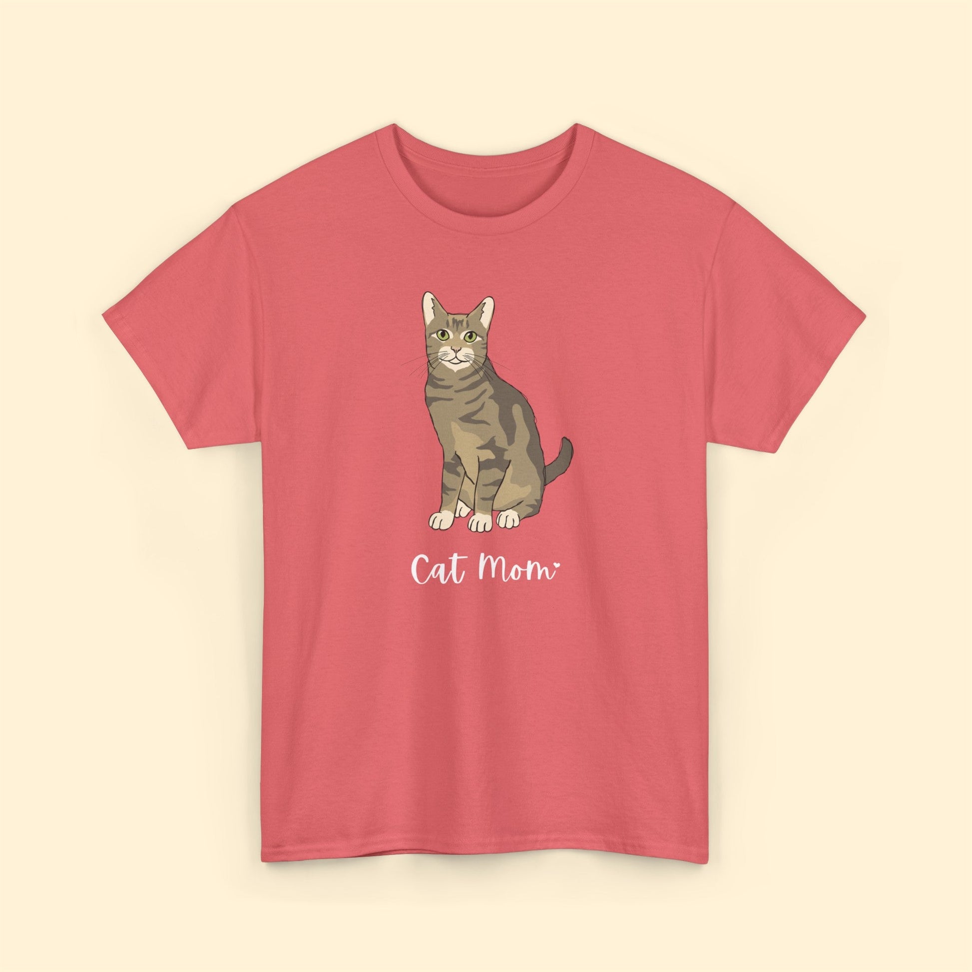 Cat Mom | Tabby Cat | Unisex T-shirt - Detezi Designs-22865122618991075097