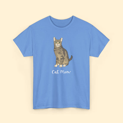 Cat Mom | Tabby Cat | Unisex T-shirt - Detezi Designs-66970234174237251696