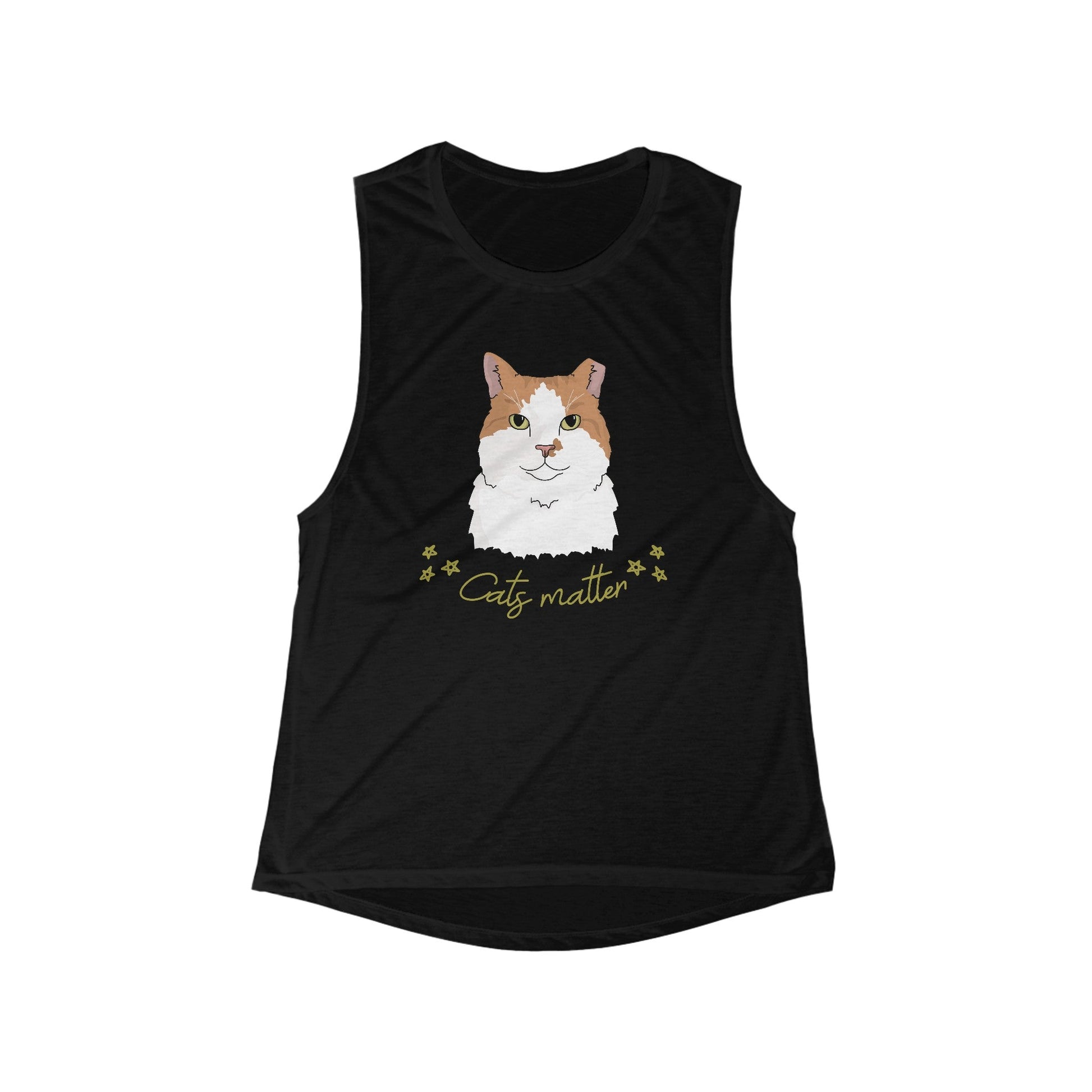 Cats Matter | Women's Flowy Scoop Muscle Tank - Detezi Designs-27580634751768637952