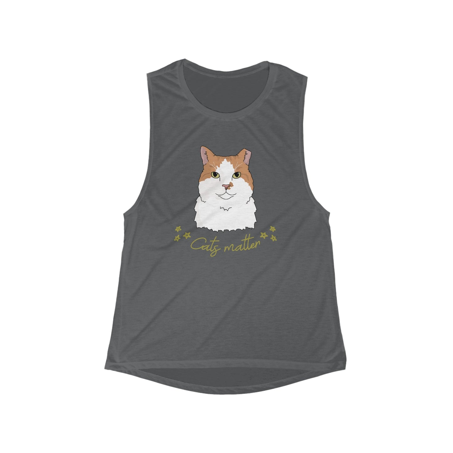 Cats Matter | Women's Flowy Scoop Muscle Tank - Detezi Designs-29149910887995511970