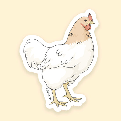 Chicken | 3" Vinyl Sticker - Detezi Designs - 