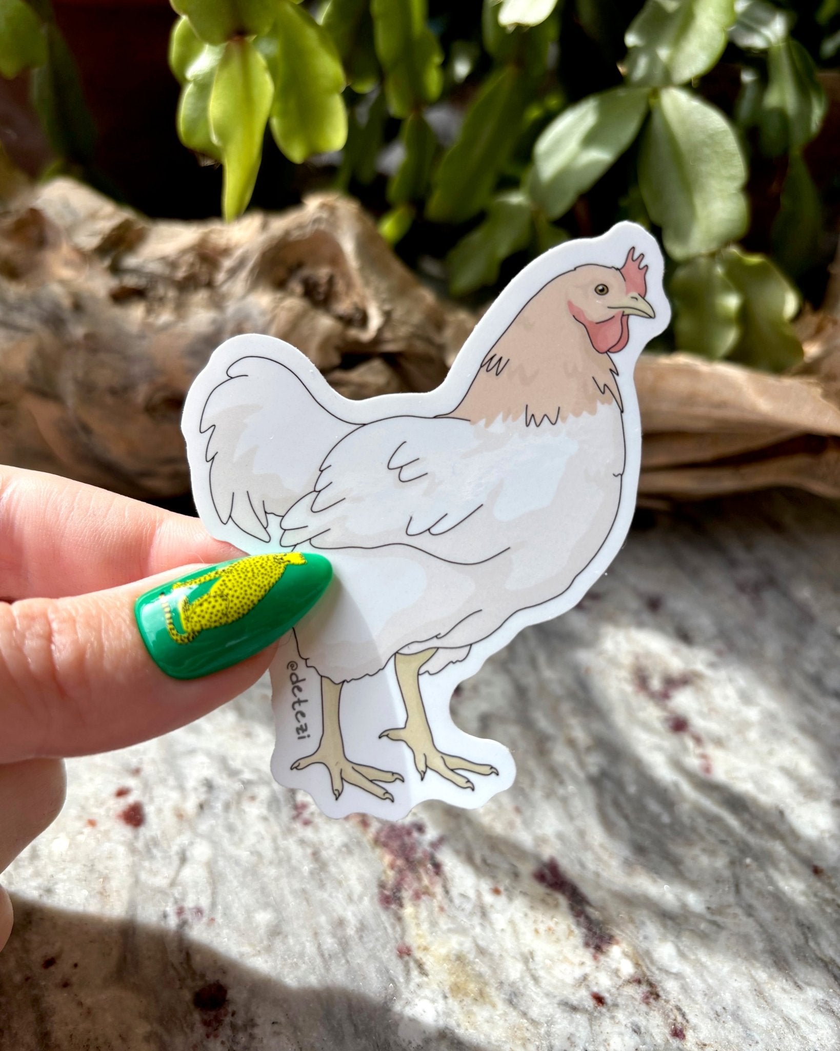 Chicken | 3" Vinyl Sticker - Detezi Designs - 